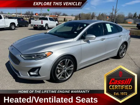 Silver 2019 Ford Fusion Titanium for sale in Cedar Rapids, IA