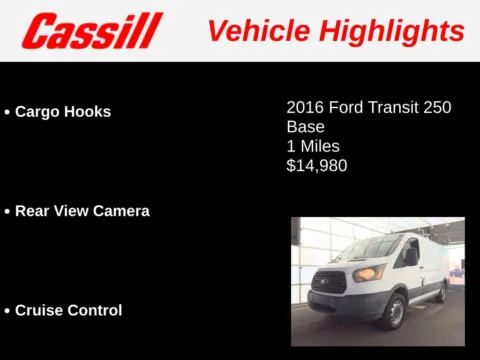 Another view of 2016 Ford Transit-250 for sale in Cedar Rapids, IA at Cassill Motors