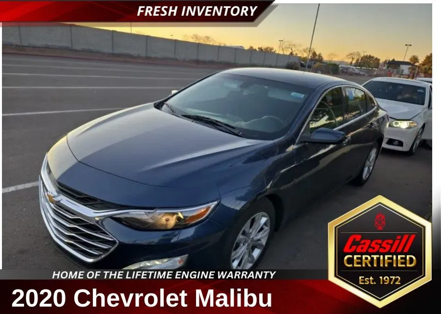 Blue 2020 Chevrolet Malibu LT for sale in Cedar Rapids, IA