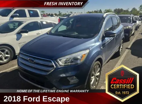 Blue 2018 Ford Escape Titanium for sale in Cedar Rapids, IA