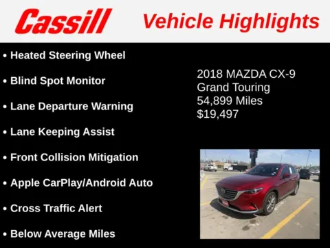 More photos of 2018 Mazda CX-9 Grand Touring at Cassill Motors, IA