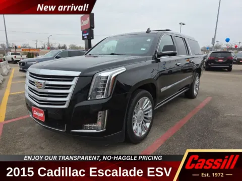 Black 2015 Cadillac Escalade ESV Platinum Edition for sale in Cedar Rapids, IA