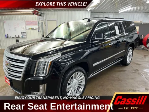 Black 2015 Cadillac Escalade ESV Platinum Edition for sale in Cedar Rapids, IA