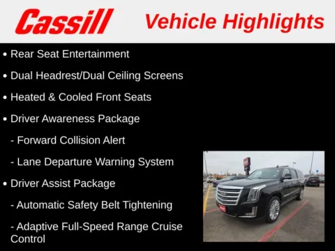 Another view of 2015 Cadillac Escalade ESV Platinum Edition for sale in Cedar Rapids, IA at Cassill Motors