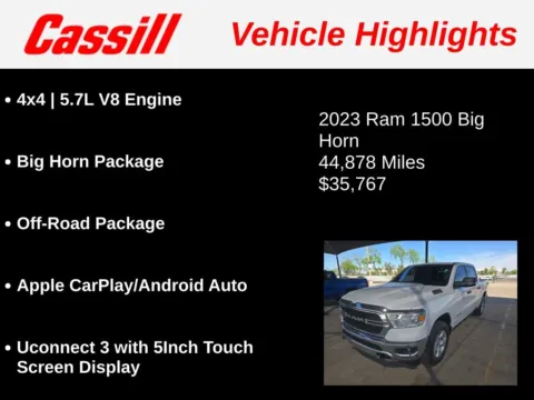 More photos of 2023 Ram 1500 Big Horn/Lone Star at Cassill Motors, IA