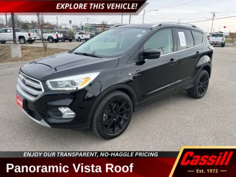 Black 2018 Ford Escape Titanium for sale in Cedar Rapids, IA