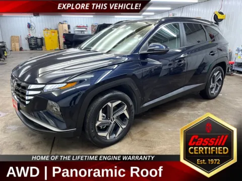 Blue 2024 Hyundai Tucson Hybrid SEL Convenience for sale in Cedar Rapids, IA