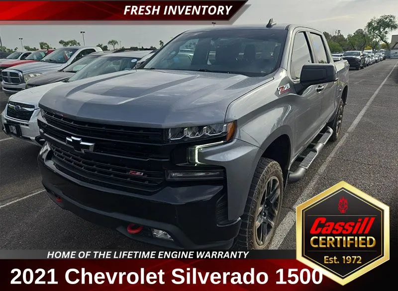 Gray 2021 Chevrolet Silverado 1500 LT Trail Boss for sale in Cedar Rapids, IA