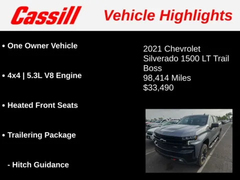 More photos of 2021 Chevrolet Silverado 1500 LT Trail Boss at Cassill Motors, IA