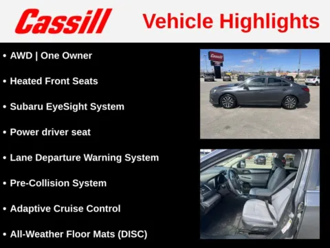 More photos of 2018 Subaru Legacy 2.5i at Cassill Motors, IA