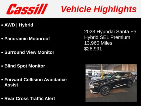 Another view of 2023 Hyundai Santa Fe Hybrid SEL Premium for sale in Cedar Rapids, IA at Cassill Motors