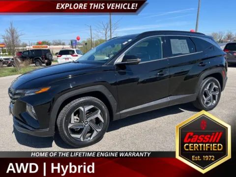 Black 2022 Hyundai Tucson Hybrid Limited for sale in Cedar Rapids, IA