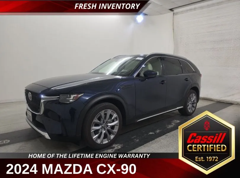 Blue 2024 Mazda CX-90 3.3 Turbo Premium Plus for sale in Cedar Rapids, IA