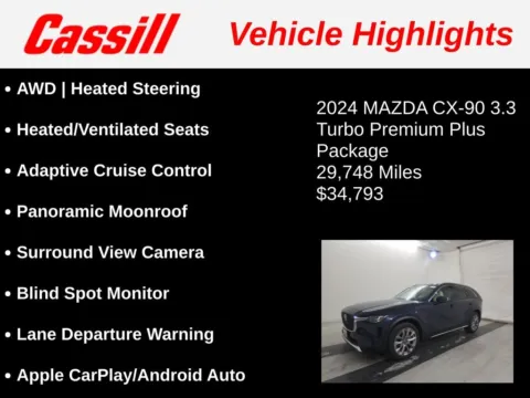 Another view of 2024 Mazda CX-90 3.3 Turbo Premium Plus for sale in Cedar Rapids, IA at Cassill Motors