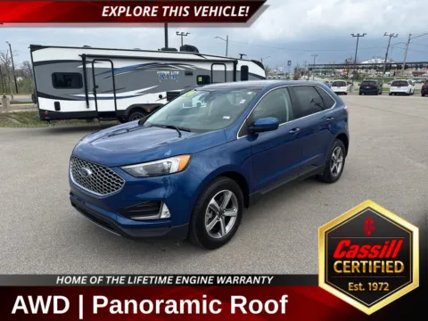 Blue 2024 Ford Edge SEL for sale in Cedar Rapids, IA