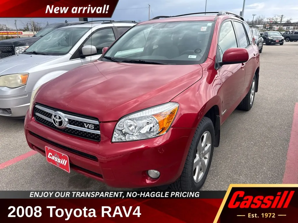 Red 2008 Toyota RAV4 Limited for sale in Cedar Rapids, IA