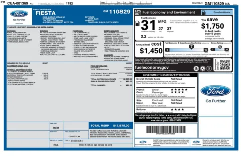 Another view of 2016 Ford Fiesta SE for sale in Cedar Rapids, IA at Cassill Motors