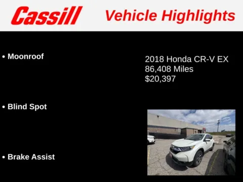 More photos of 2018 Honda CR-V EX at Cassill Motors, IA
