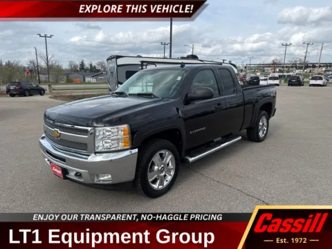 Black 2012 Chevrolet Silverado 1500 LT for sale in Cedar Rapids, IA