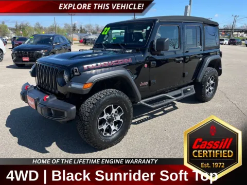 Black 2022 Jeep Wrangler Unlimited Rubicon for sale in Cedar Rapids, IA