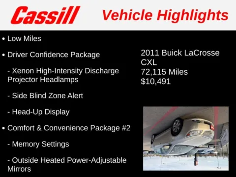 Photos of 2011 Buick LaCrosse CXL for sale in Cedar Rapids, IA at Cassill Motors