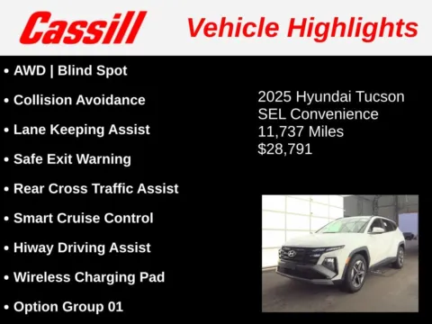 Another view of 2025 Hyundai Tucson SEL Convenience for sale in Cedar Rapids, IA at Cassill Motors