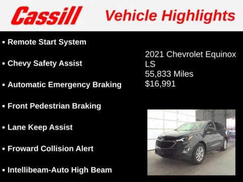 Another view of 2021 Chevrolet Equinox LS for sale in Cedar Rapids, IA at Cassill Motors