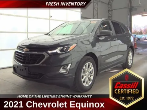 Gray 2021 Chevrolet Equinox LS for sale in Cedar Rapids, IA
