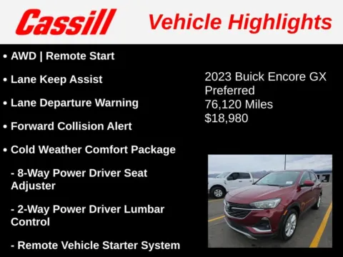 Another view of 2023 Buick Encore GX Preferred for sale in Cedar Rapids, IA at Cassill Motors