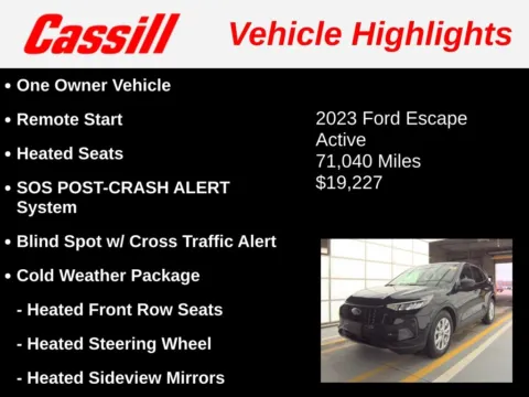 Another view of 2023 Ford Escape Active for sale in Cedar Rapids, IA at Cassill Motors