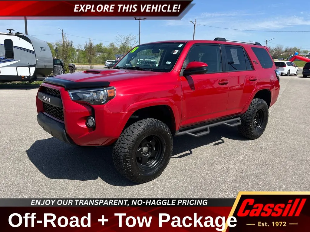 Red 2018 Toyota 4Runner TRD Off-Road for sale in Cedar Rapids, IA