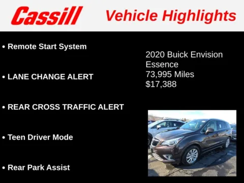 Another view of 2020 Buick Envision Essence for sale in Cedar Rapids, IA at Cassill Motors