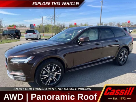 Brown 2017 Volvo V90 Cross Country T6 AWD for sale in Cedar Rapids, IA