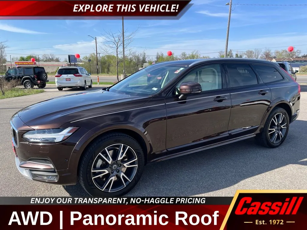 Brown 2017 Volvo V90 Cross Country T6 AWD for sale in Cedar Rapids, IA