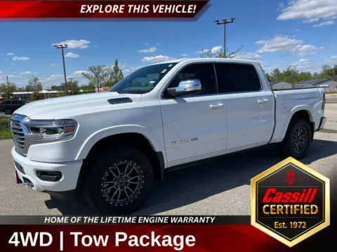 White 2020 Ram 1500 Laramie Longhorn for sale in Cedar Rapids, IA