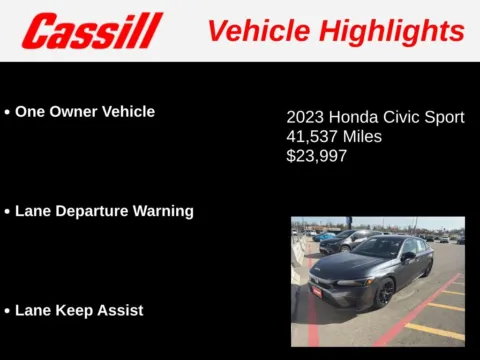 More photos of 2023 Honda Civic Sport at Cassill Motors, IA