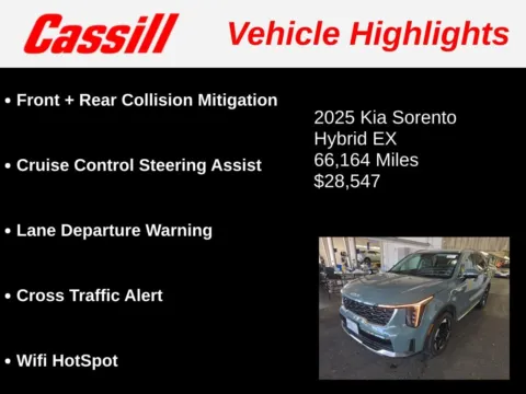 Another view of 2025 Kia Sorento Hybrid EX for sale in Cedar Rapids, IA at Cassill Motors