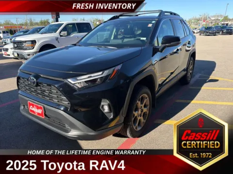 Red 2025 Toyota RAV4 Hybrid Woodland Edition for sale in Cedar Rapids, IA