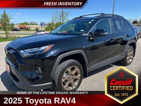 Red 2025 Toyota RAV4 Hybrid Woodland Edition for sale in Cedar Rapids, IA