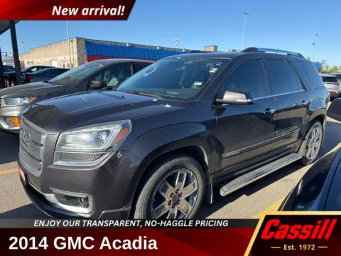 Gray 2014 GMC Acadia Denali for sale in Cedar Rapids, IA