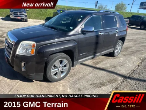 Gray 2015 GMC Terrain SLT-2 for sale in Cedar Rapids, IA