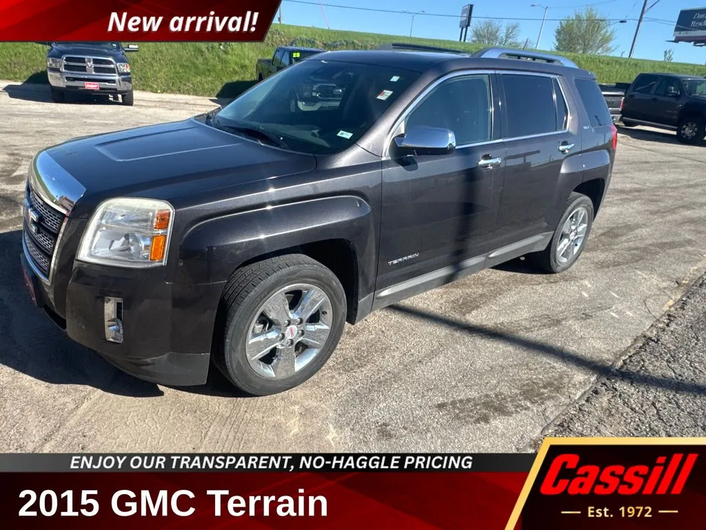 Gray 2015 GMC Terrain SLT-2 for sale in Cedar Rapids, IA
