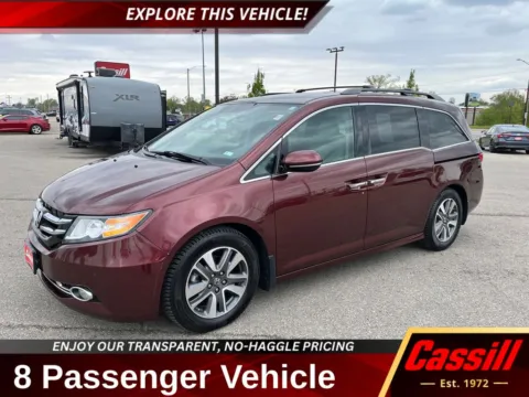 Red 2016 Honda Odyssey Touring Elite for sale in Cedar Rapids, IA
