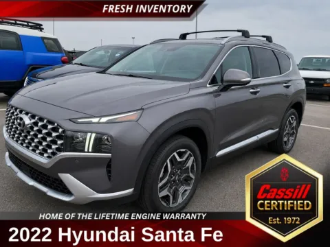 Gray 2022 Hyundai Santa Fe Hybrid Limited for sale in Cedar Rapids, IA
