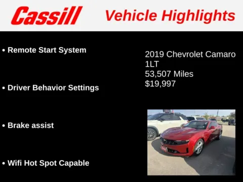 More photos of 2019 Chevrolet Camaro 1LT at Cassill Motors, IA