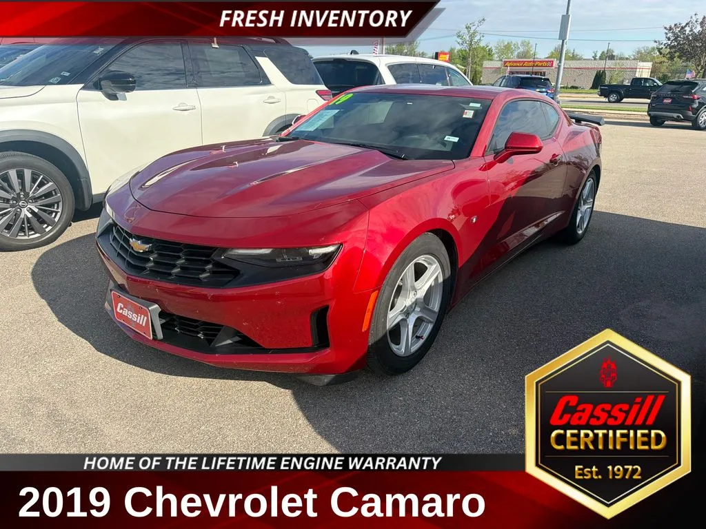 Red 2019 Chevrolet Camaro 1LT for sale in Cedar Rapids, IA
