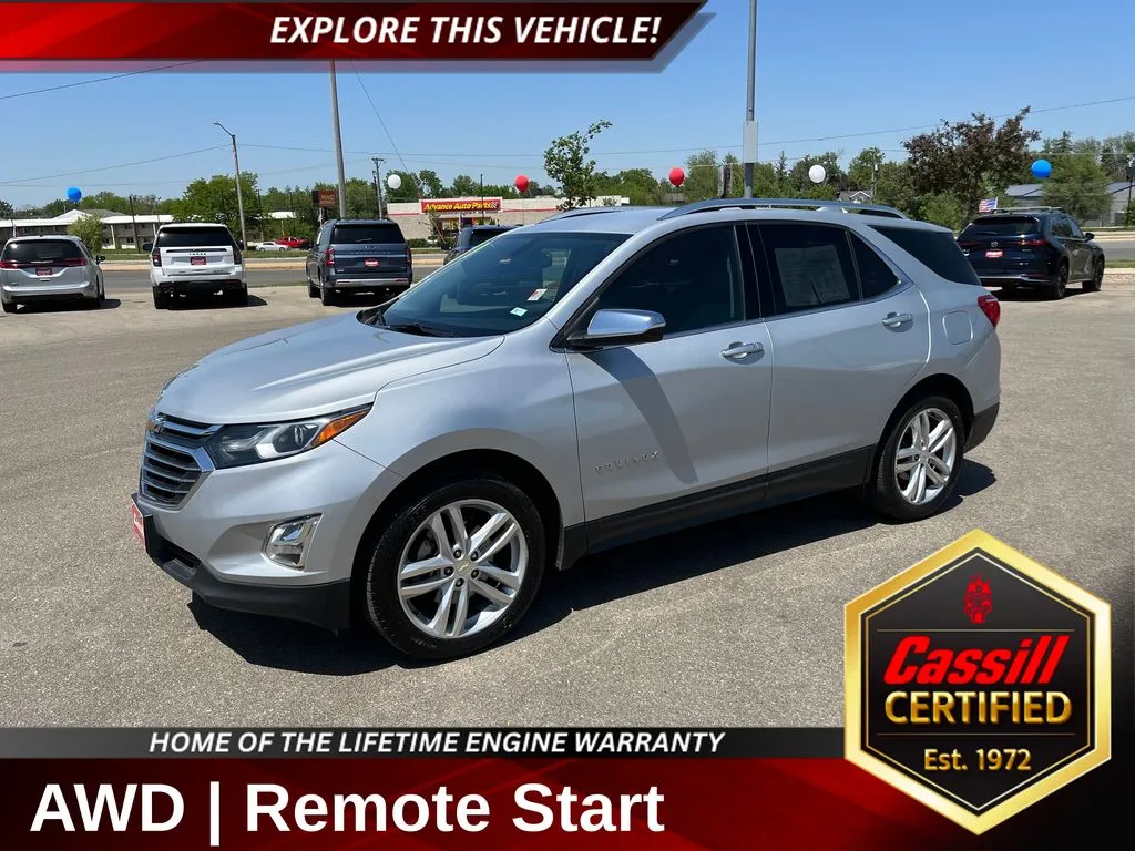 Silver 2019 Chevrolet Equinox Premier for sale in Cedar Rapids, IA
