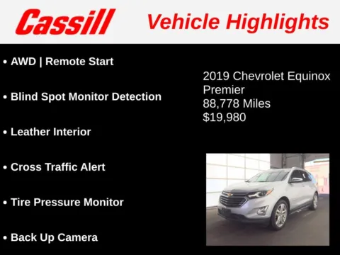 Another view of 2019 Chevrolet Equinox Premier for sale in Cedar Rapids, IA at Cassill Motors