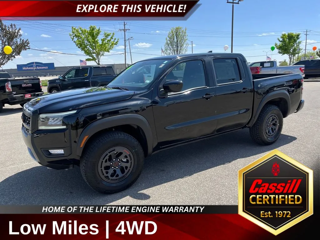 Black 2026 Nissan Frontier PRO-4X for sale in Cedar Rapids, IA