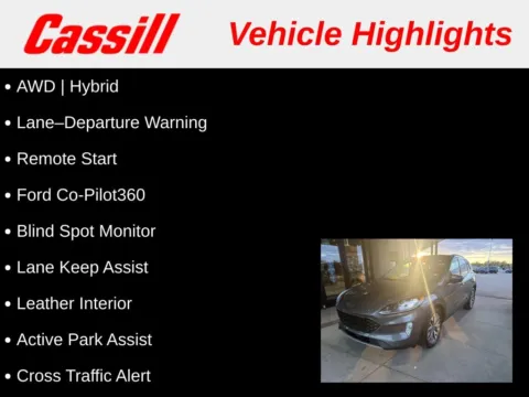 Photos of 2021 Ford Escape Hybrid Titanium for sale in Cedar Rapids, IA at Cassill Motors